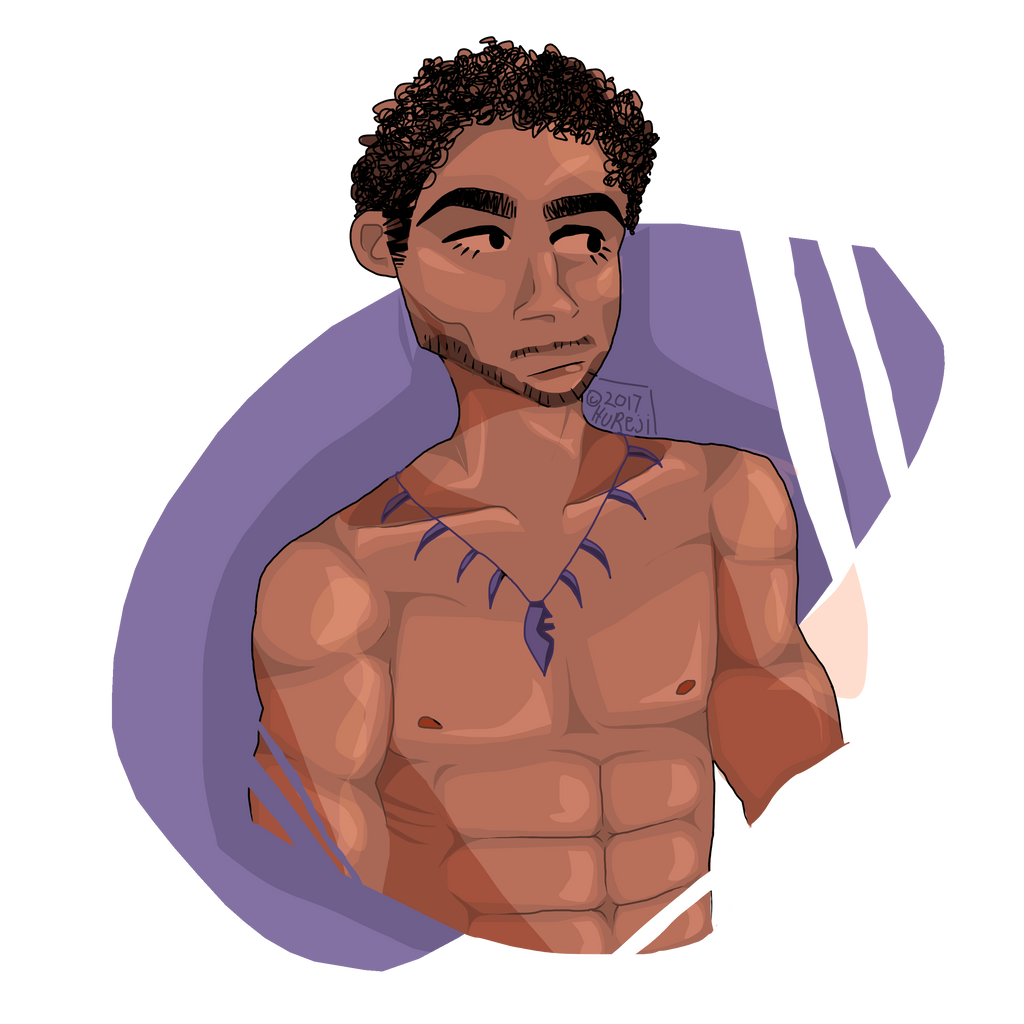 t'challa with a computer mouse by Hureji