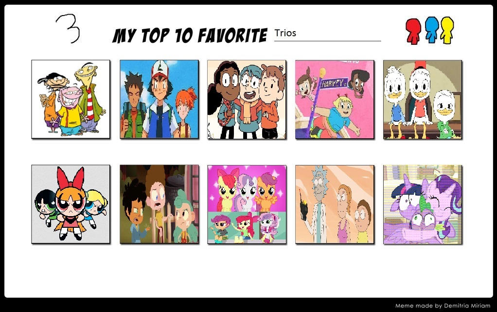My Own Favorite Trios Characters by luizhenriquepeixotov on DeviantArt