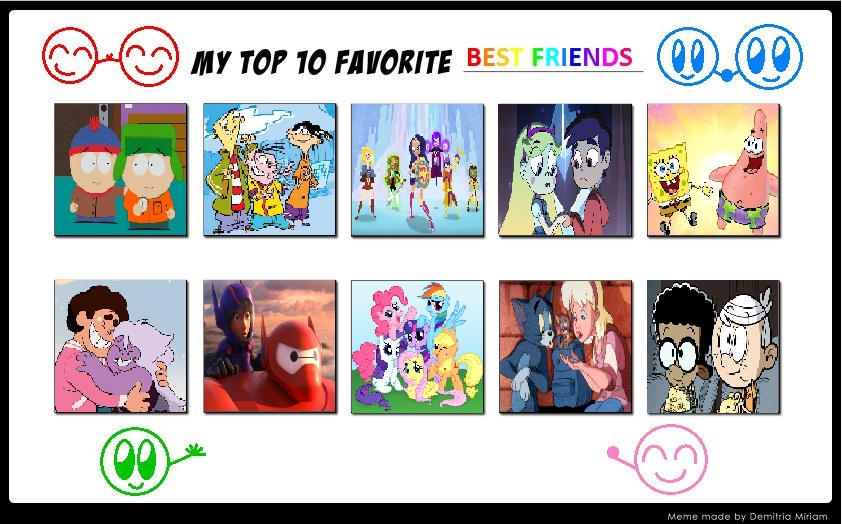 My Own Favorite Best Friends Characters by luizhenriquepeixotov on DeviantArt My Own Favorite Best Friends Characters by luizhenriquepeixotov on DeviantArt