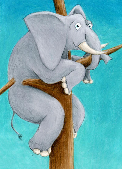 An elephant can climb. Слон персонаж. Слон герои.