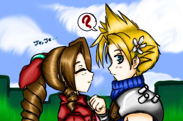 Aerith y Cloud