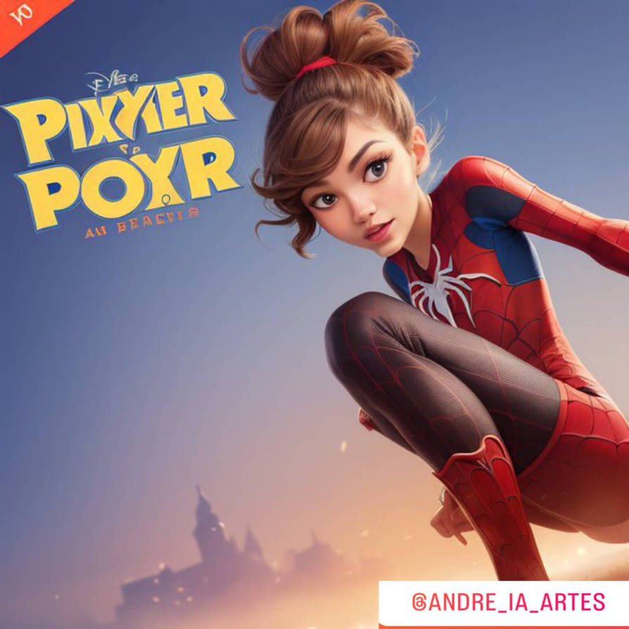 Zendaya spidergirl ( pixar style ) by andre-snicket on DeviantArt