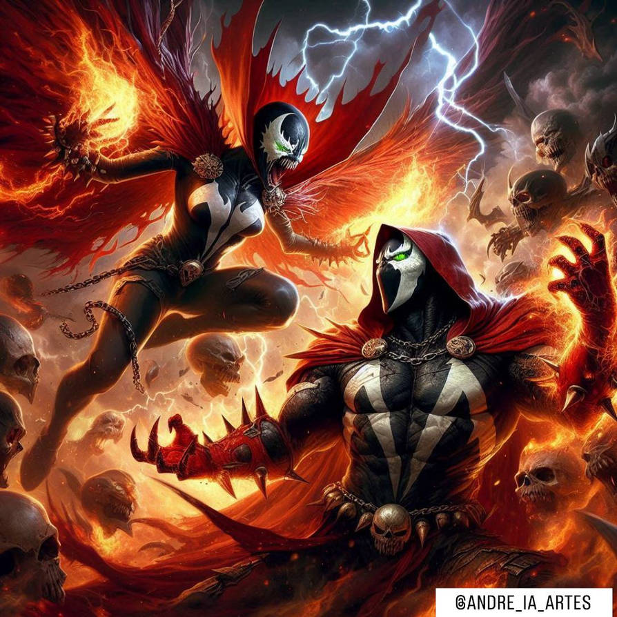 Lady Spawn Spawn vs lady spawn by andre-snicket on DeviantArt