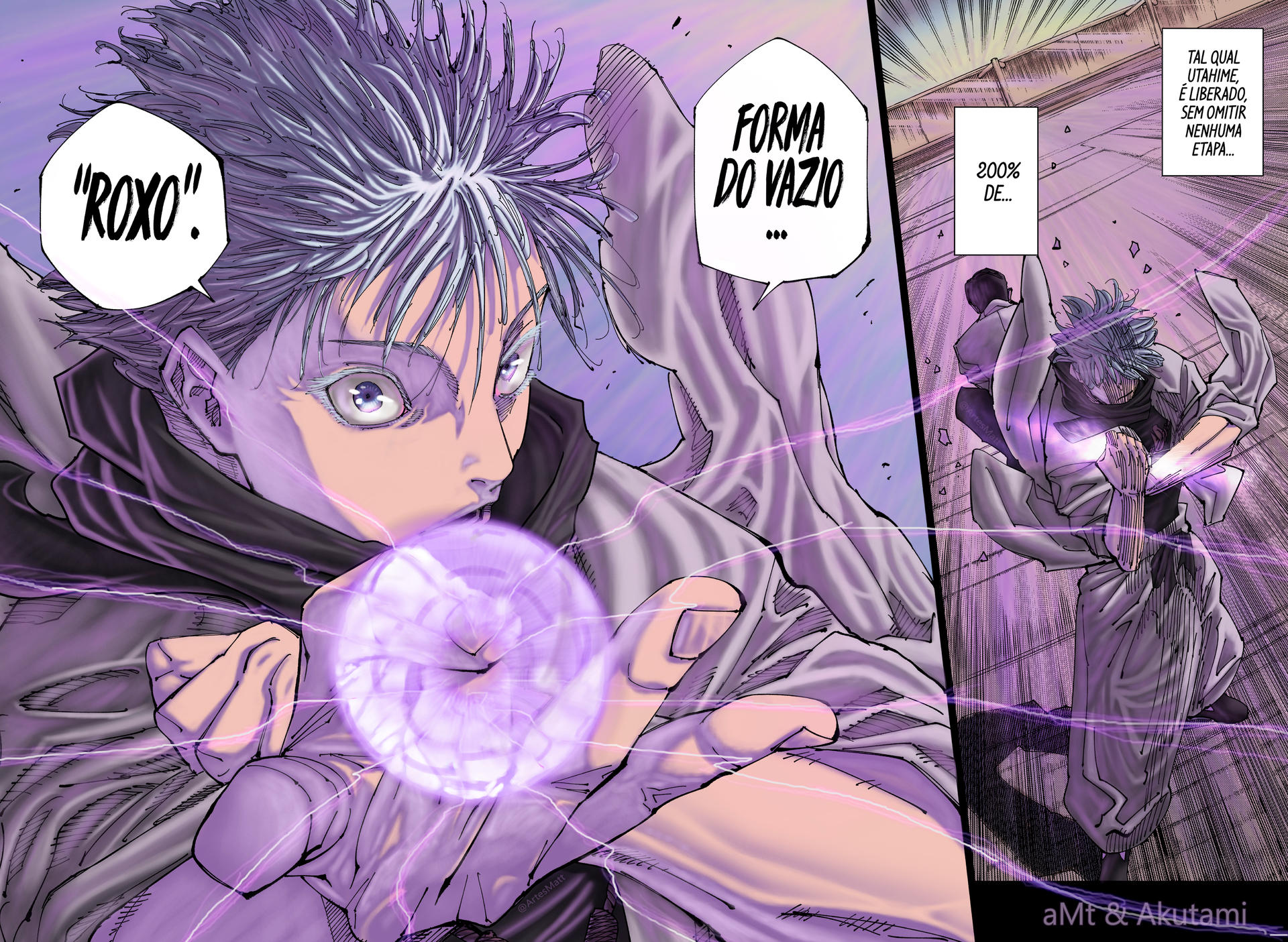 Jujutsu Kaisen Satoru Gojo HOLLOW TECHNIQUE PURPLE by Amaterasu-kun on