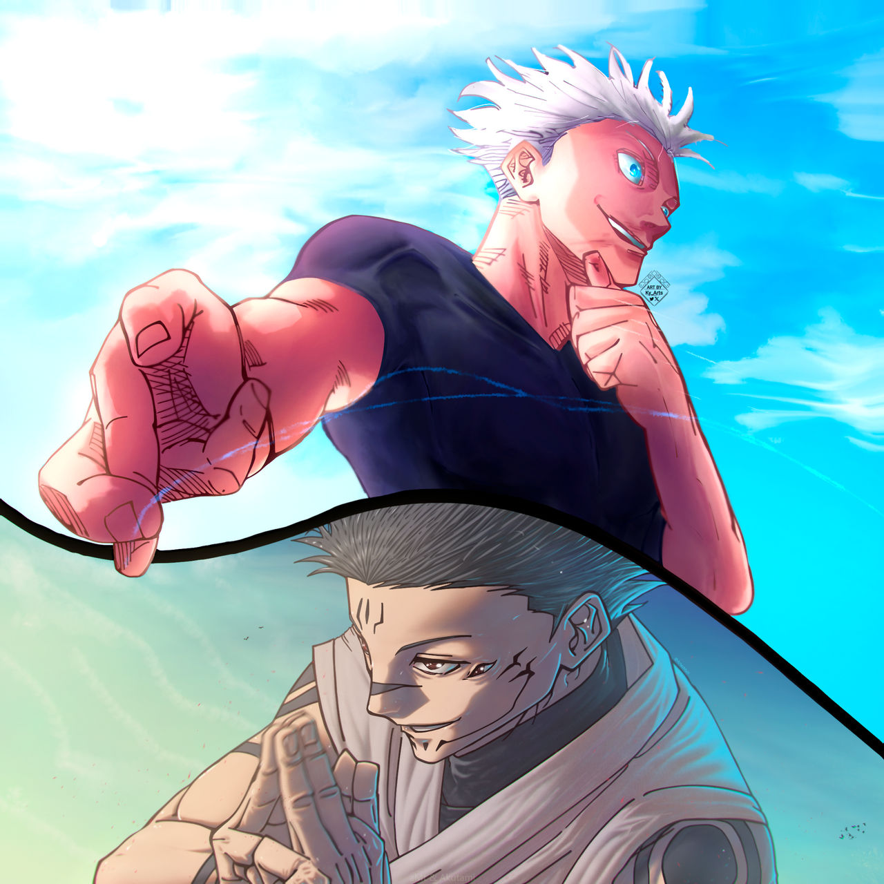 Gojo Satoru And Ryomen Sukuna Jujutsu Kaisen By Romancomicsofficial gojo-satoru-and-ryomen-sukuna-jujutsu-kaisen-by-romancomicsofficial