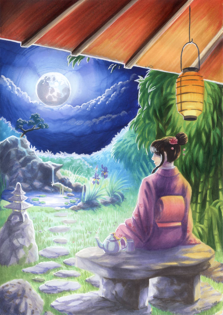 Moonlit Garden by CallunaDraconis on DeviantArt