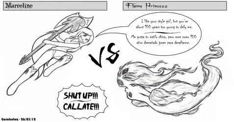 Flame Princess vs Marceline