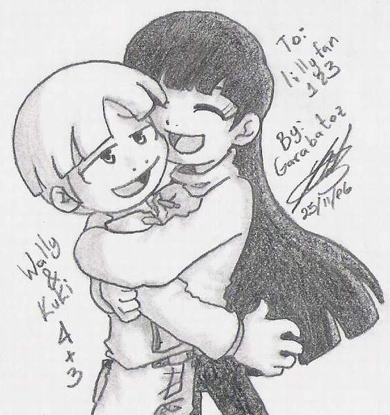 Wally and Kuki Hug