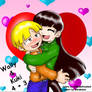 Wally and Kuki Hug Color