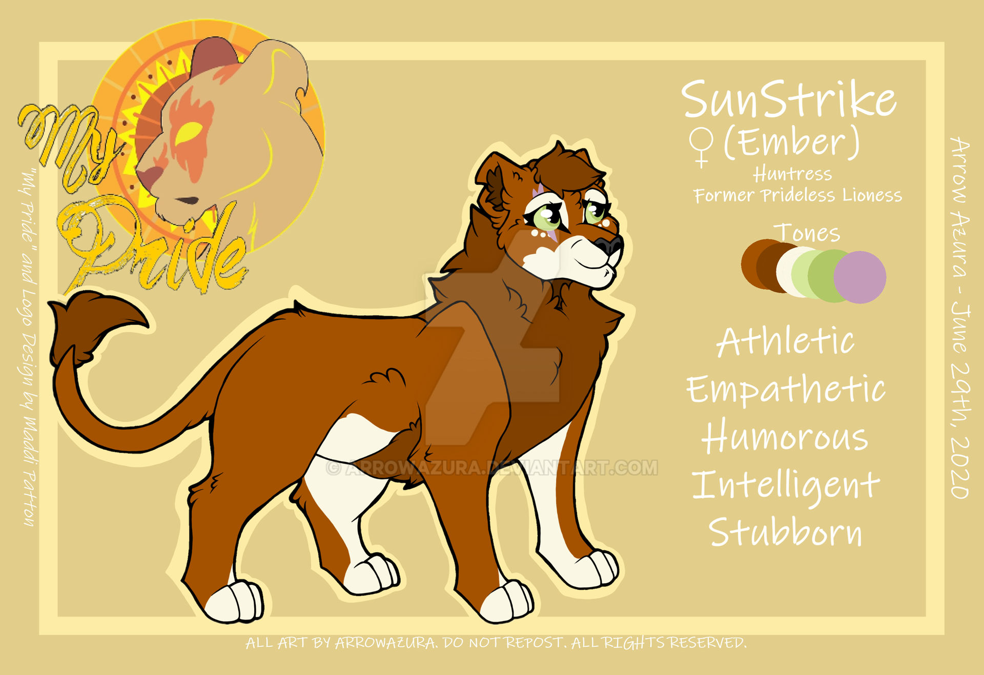 My Pride Oc Sunstrike Character Sheet By Arrowazura On Deviantart