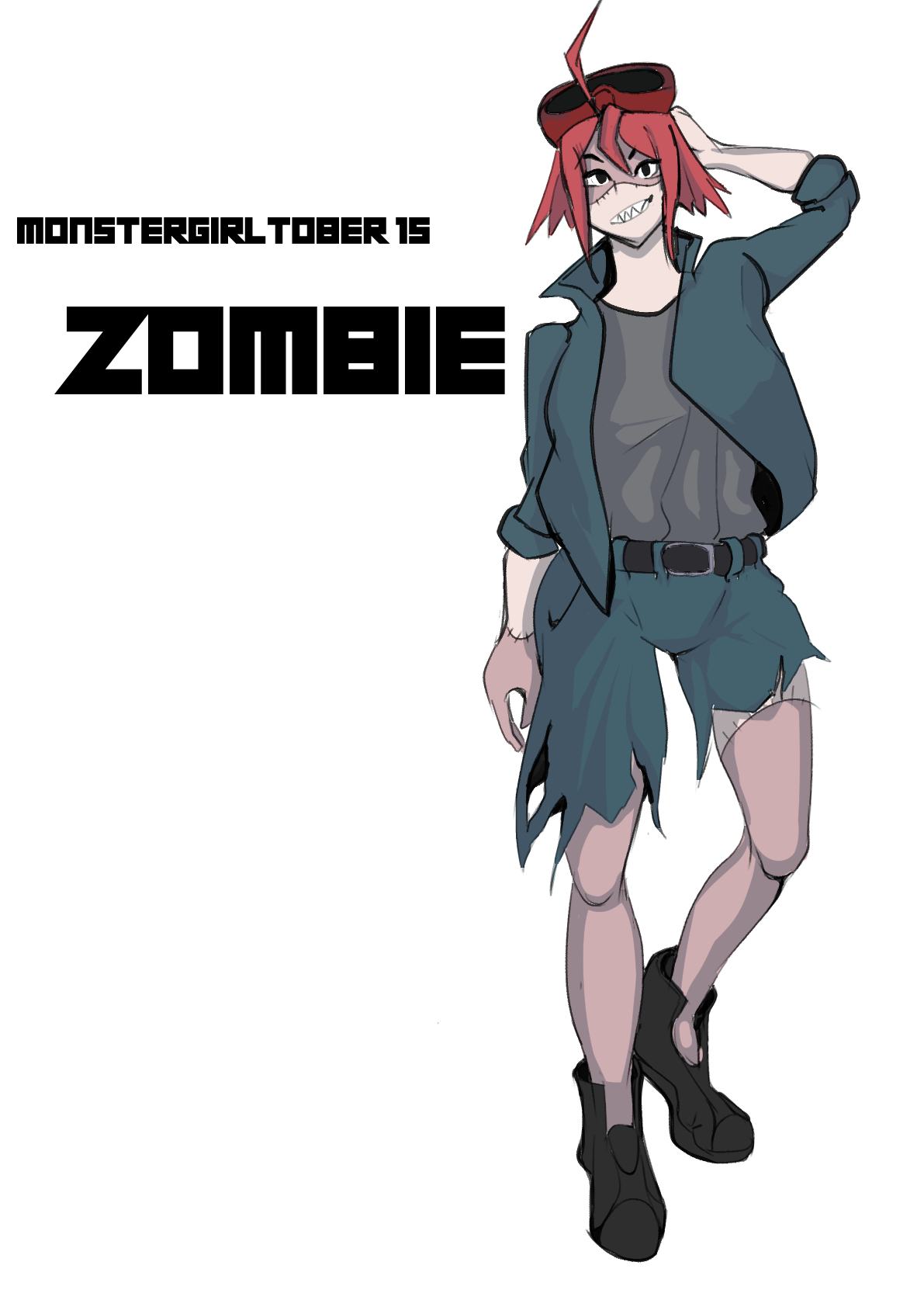 Deviantart Vendant Zombie Monstobirltober15: Zombie by AA-agent on DeviantArt