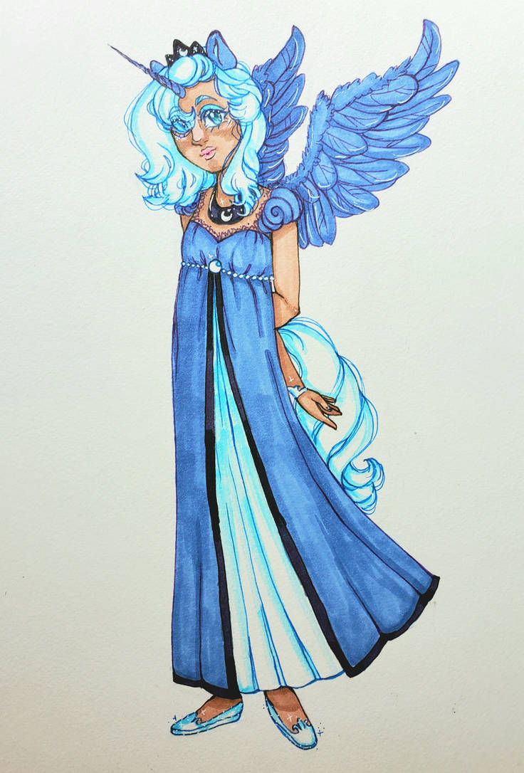 Princess Luna First Form by theartoffallensakura on DeviantArt