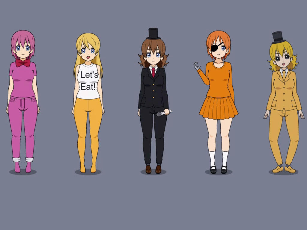 Fnaf All animatronics charakters by Toku17 on DeviantArt