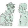 T'Challa and Killmonger Sketch
