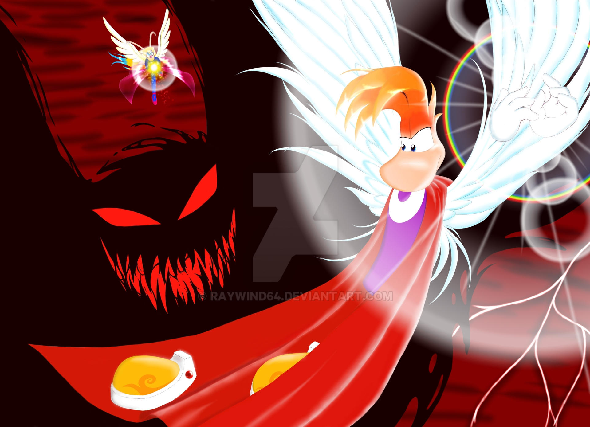 Rayman Raywind Rayman vs Onreifni by RayWind64 on DeviantArt
