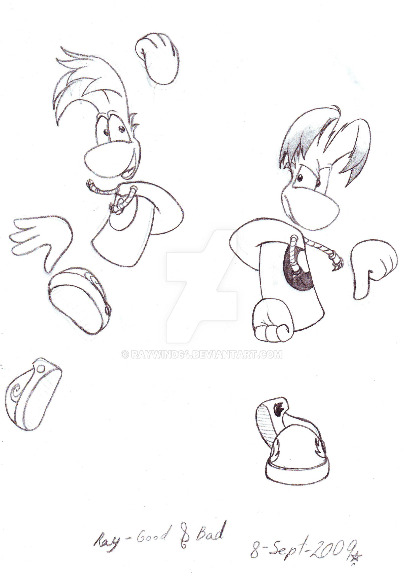 Rayman Raywind Rayman Good and bad by RayWind64 on DeviantArt