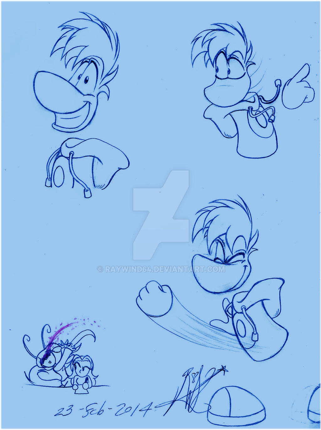 Rayman Raywind Rayman sketches by RayWind64 on DeviantArt