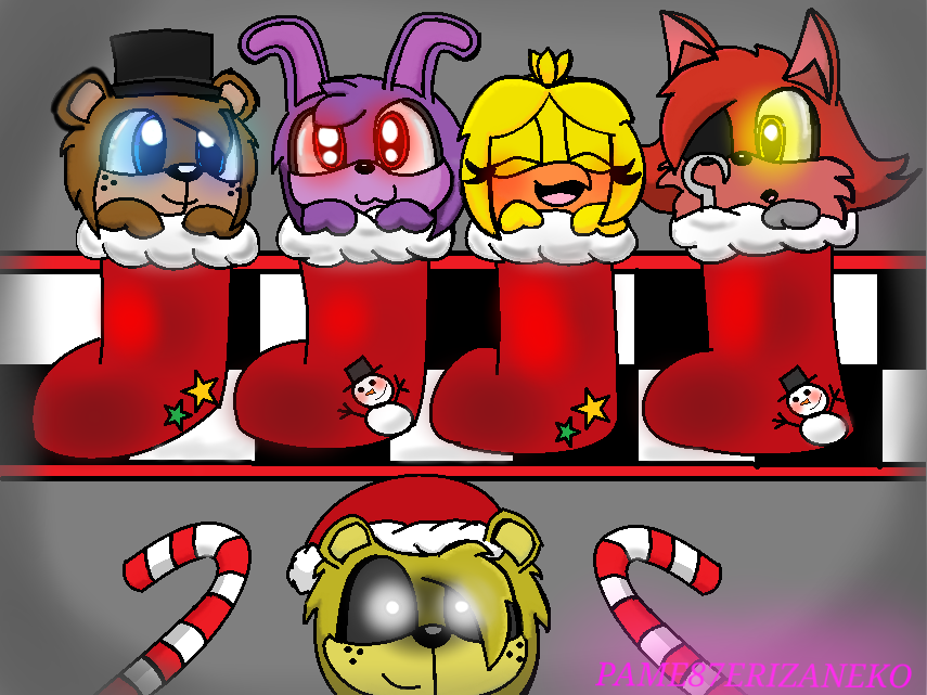 FNAF | MERRY CHRISTMAS | by Pame87erizaneko on DeviantArt