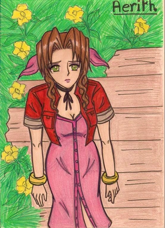 Aerith Final Fantasy 7 Crisis Core ending