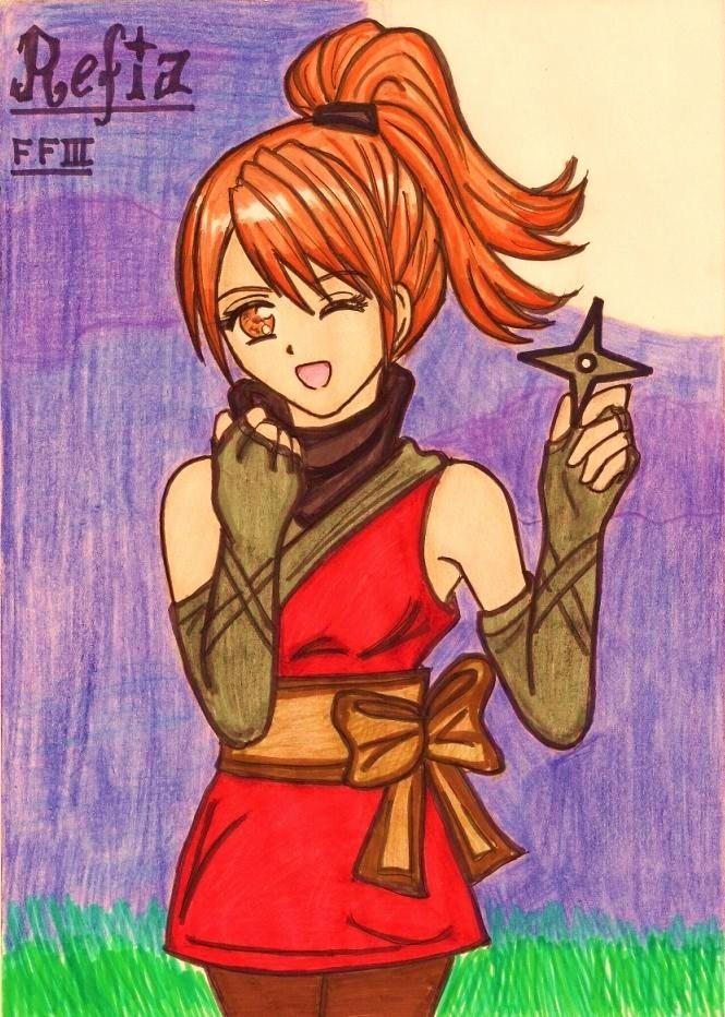 Final Fantasy Iii Refia Ninja By Dagga19 By Dagga19 On Deviantart