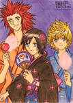 Roxas, Xion and Axel: Festival time by Dagga19