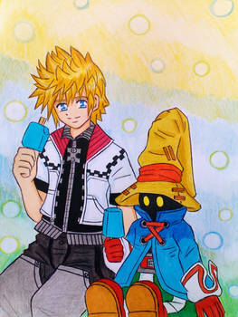 KH-FF9: Roxas and Vivi