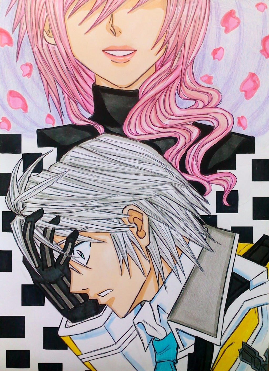 Lightning X Hope The Rose Haired Phantom By Dagga19 On Lightning X Hope The Rose Haired Phantom By Dagga19 On