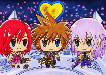 World of Kingdom Hearts 2: Sora, Kairi and Riku