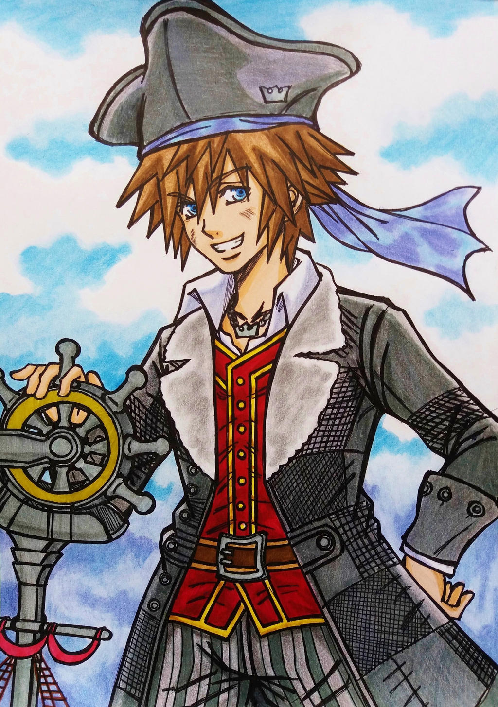 Kingdom Hearts 3 : Sora, Pirate of the Caribbean by dagga19 on DeviantArt
