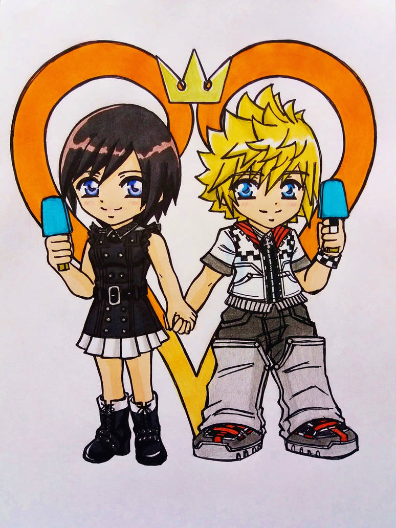 Happy Rokushi Day: Chibi Roxas and Xion by Dagga19 on DeviantArt