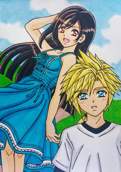 FF7R Young Cloud and Tifa : A girl special to me