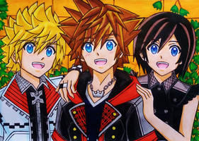 Sora, Xion and Roxas : Hearts as One