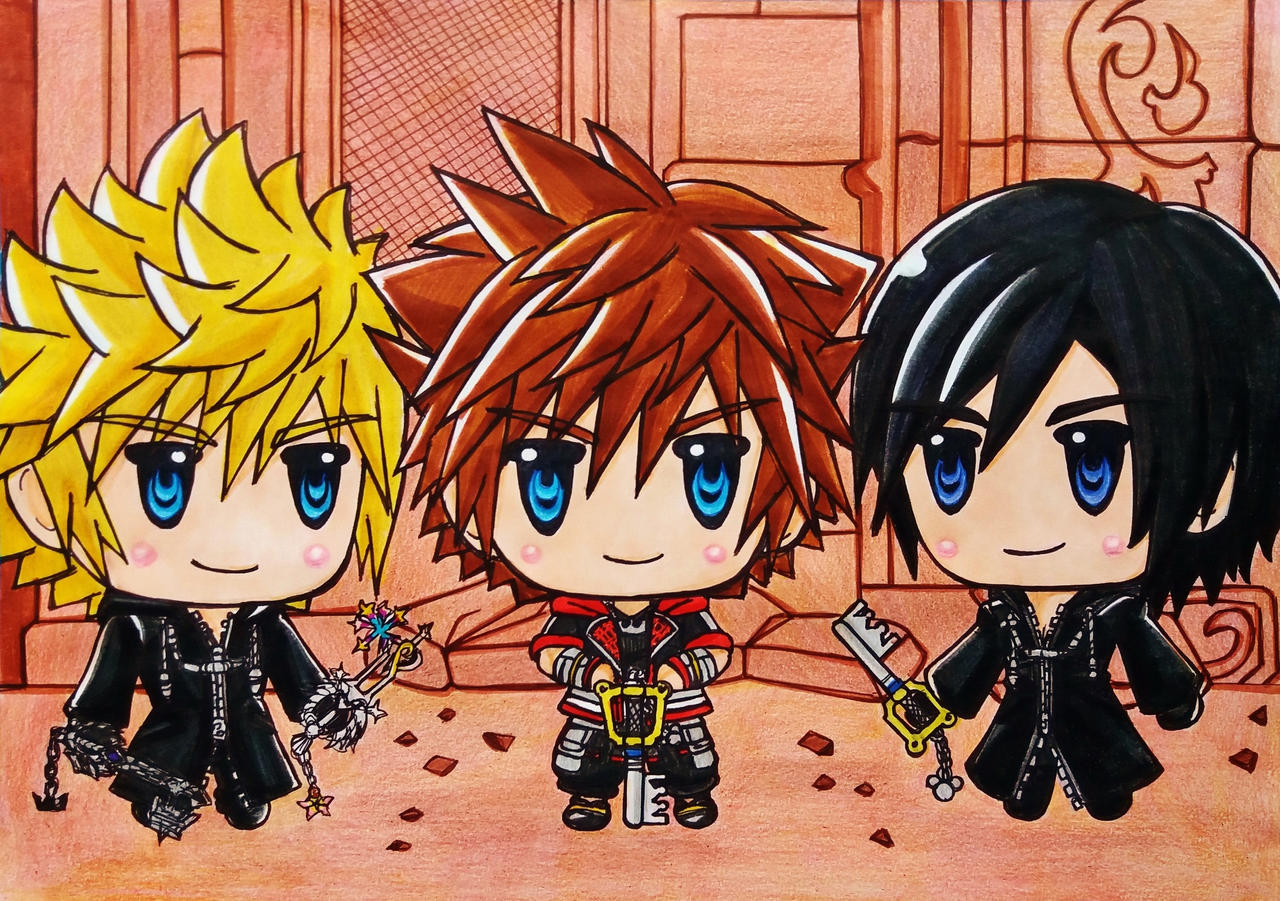 World of Kingdom Hearts 3: Roxas, Sora and Xion by Dagga19 on DeviantArt