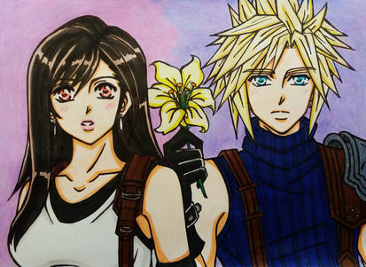 Cloud x Tifa : The Language of Flowers