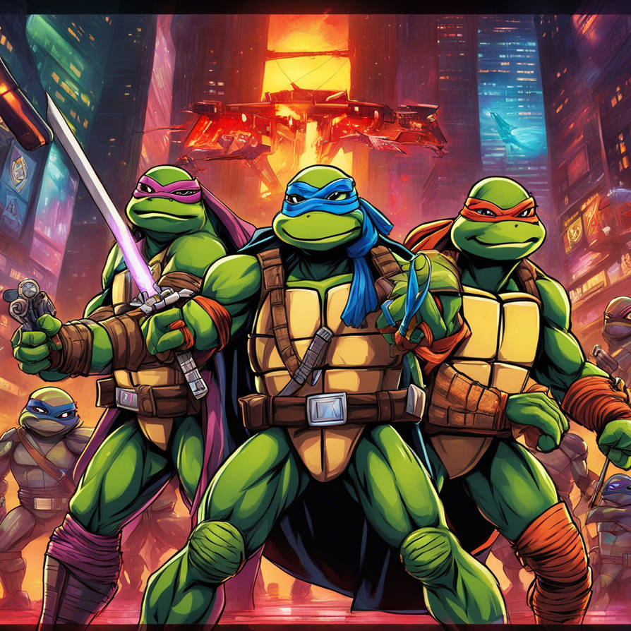 Teenage Mutant Ninja Turtles vs Darth Vader