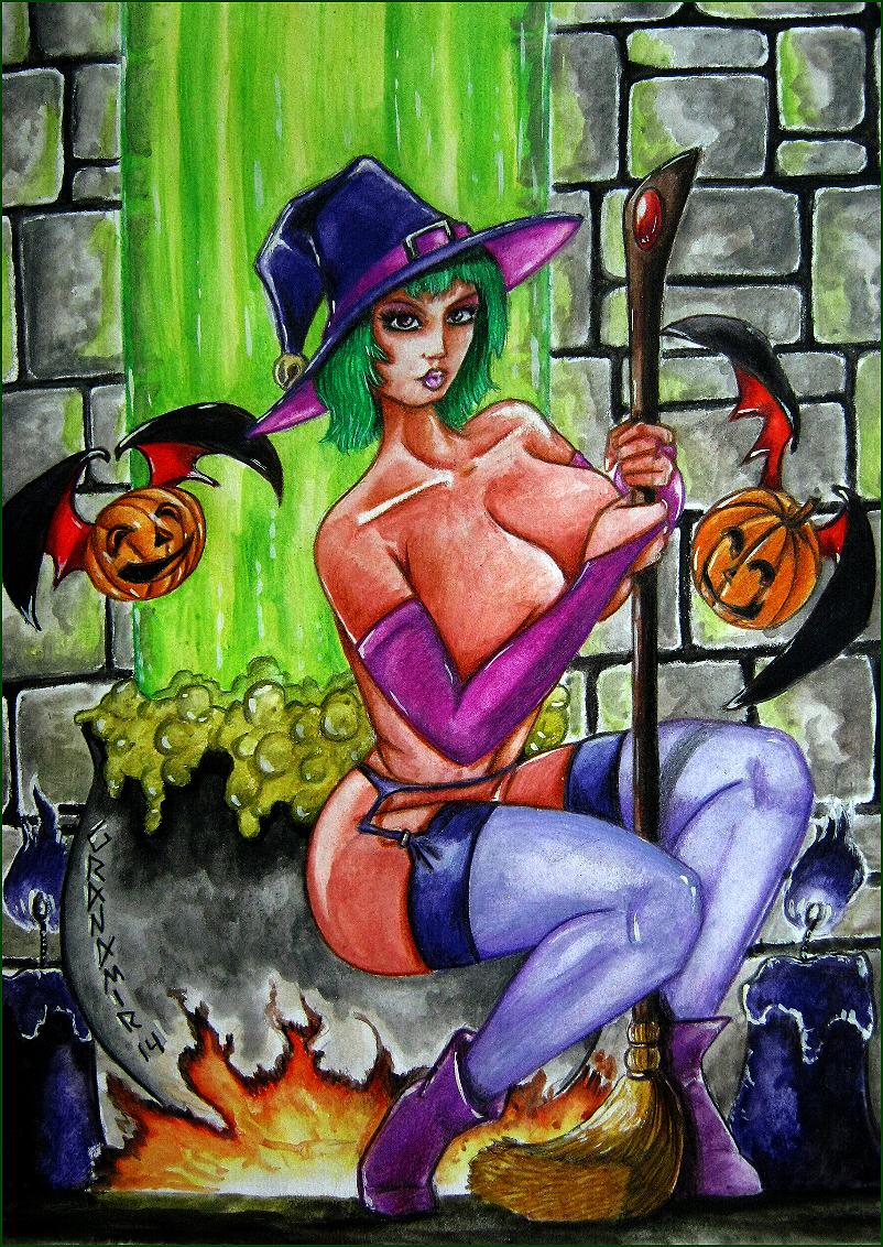 Pinup Witchy by Granamir