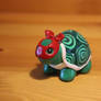 Miniature polymer clay teenage mutant ninja turtle