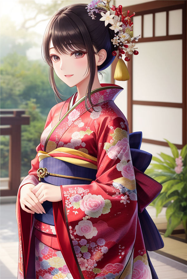 Cute Woman in Kimono by TheCollector820 on DeviantArt