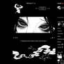 Steam Profile Artwork - Black Manga Panel Butterfly