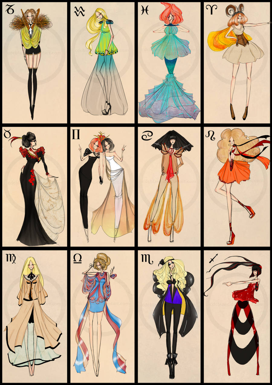 Zodiac Fashion by CdCblanc on DeviantArt