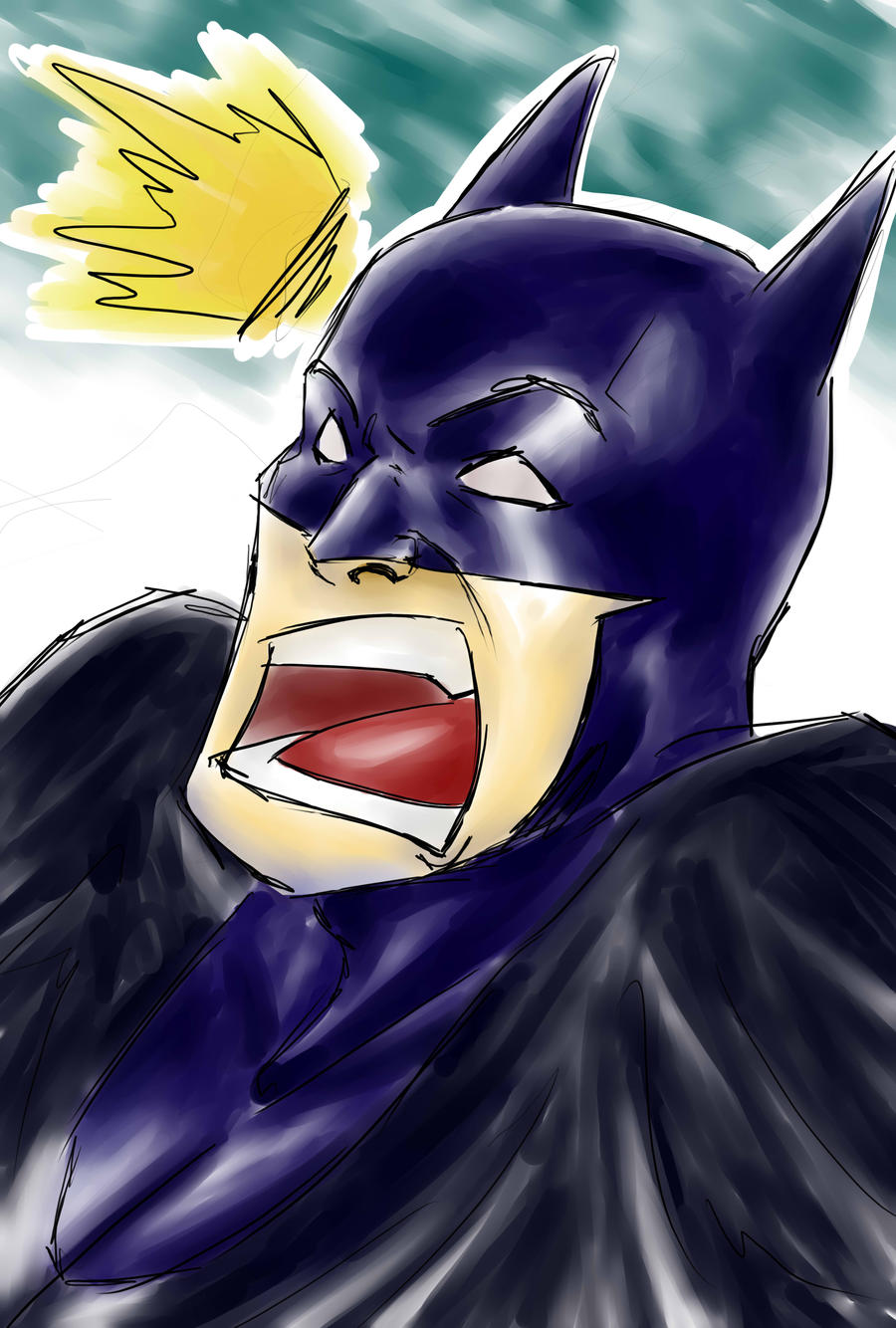Batman Scared Back Shocked Batman by CaptainUSSR on DeviantArt