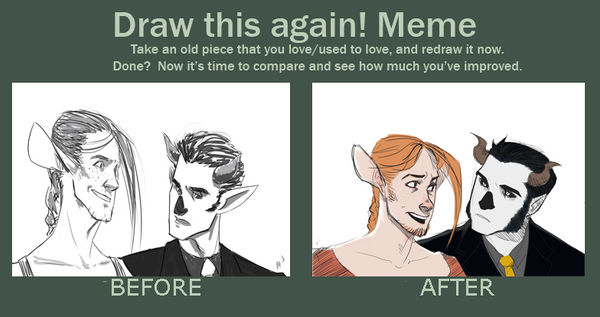 Draw This Again! Meme. Baph and Stieve