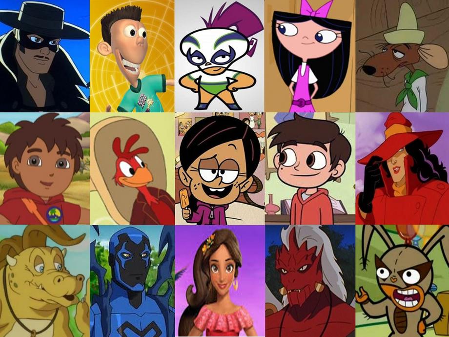 Spanish Characters In Cartoons (Excluding Anime) by AlexTheTLHFan on
