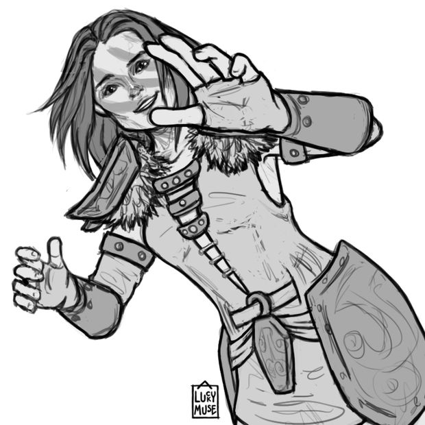 Dec. 2016 Monthly Sketch by aluckymuse