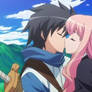 Saito and Louise kiss