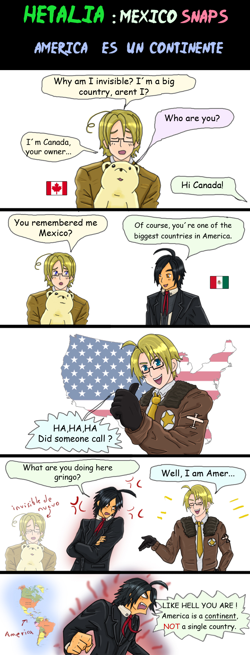 Hetalia America is a continent