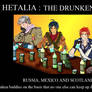 Hetalia  Drunken trio  poster