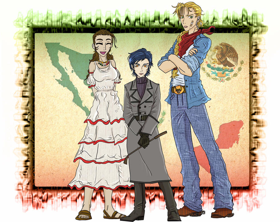 Hetalia Mexico sisters color