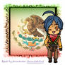 Hetalia chibi Mexico postal