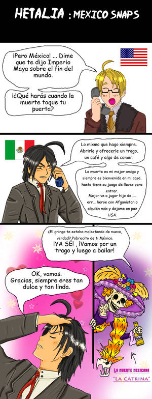 Hetalia Mexico and death espagnol